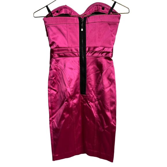 Bebe Pink Strapless Cocktail Dress XXS - Picture 2 of 6